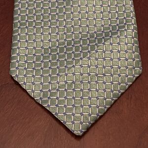 Nautica Green Blue 100% Polyester Men’s Neck Tie Made In China